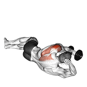 Deltóide Posterior (Deitado) (Haltere) (Floor Raise)